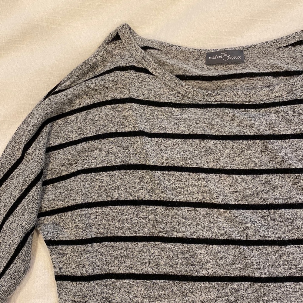 Market & Spruce Stripe Top SZ Small